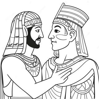 Yusuf Ve Firavun Boyama Sayfasi 90379-30405