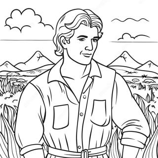 Renkli Tarlada Yusuf Boyama Sayfasi 90380-30411