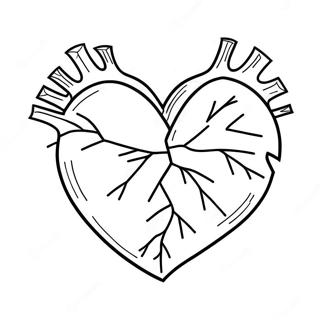 Kizgin Kirik Kalp Boyama Sayfasi 90483 30485