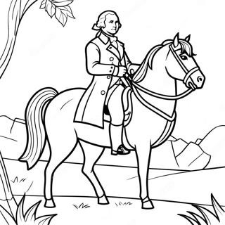 Atli George Washington Boyama Sayfasi 90714 30668