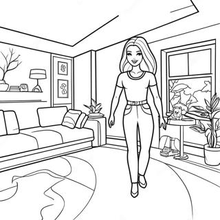 Barbie Ruya Evinde Boyama Sayfasi 916 1770