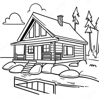 Gunesli Gol Kenari Kabini Boyama Sayfasi 91790 31580