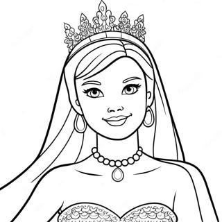 Barbie Prenses Olarak Boyama Sayfasi 917 2766
