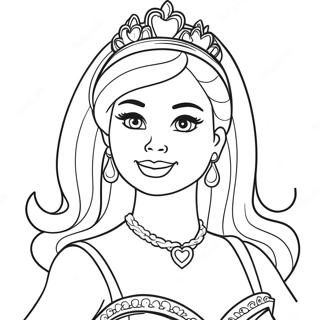 Barbie Prenses Olarak Boyama Sayfasi 917 2768