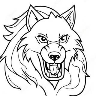 Siddetli Kurt Anime Boyama Sayfasi 92661 32250