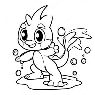 Greninjanin Su Sicratmasi Boyama Sayfasi 92712 32292