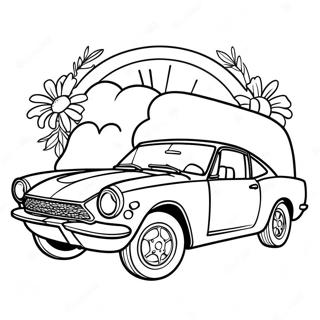 Vintage Toyota Araba Boyama Sayfasi 92945-32477