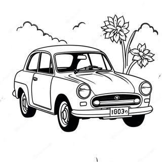 Vintage Toyota Araba Boyama Sayfasi 92945-32478