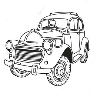 Vintage Toyota Araba Boyama Sayfasi 92945-32479