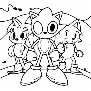 Sonic Cadılar Bayramı Boyama Sayfaları
