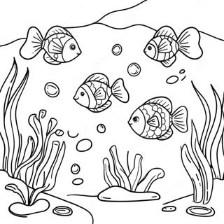 Yaratici Jel Kalem Su Alti Manzarasi Boyama Sayfasi 93640 33019