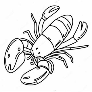 Gercekci Lobster Boyama Sayfasi 93921-33229