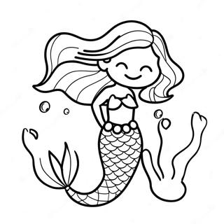 Parlayan Deniz Kizi Su Altinda Boyama Sayfasi 93975 33280