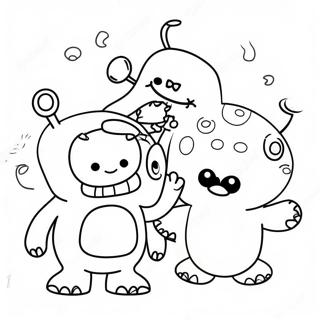 Mutlu Cirkin Bebekler Boyama Sayfasi 94233 33478