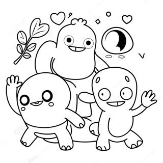 Mutlu Cirkin Bebekler Boyama Sayfasi 94233 33480