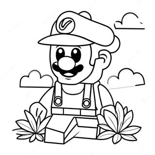 Renkli Lego Mario Macera Boyama Sayfasi 94383-33659