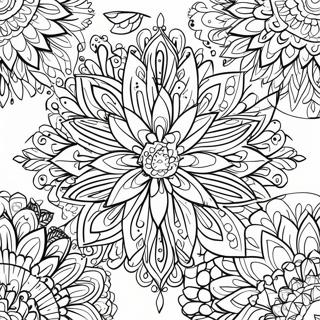 Guzel Rahatlatici Cicek Mandala Boyama Sayfasi 94514 33747