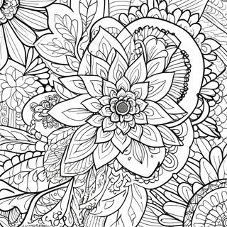 Guzel Rahatlatici Cicek Mandala Boyama Sayfasi 94514 33887
