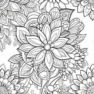 Guzel Rahatlatici Cicek Mandala Boyama Sayfasi 94514 33888