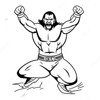 Dinamik Wwe Guresci Boyama Sayfasi 94539 33764