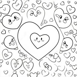 Renkli Konusma Kalpleri Boyama Sayfasi 94592 33948