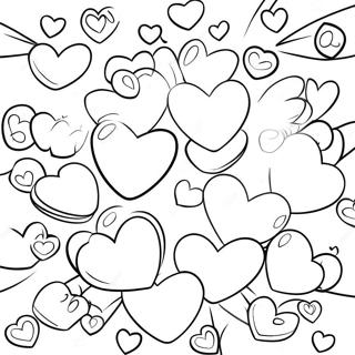 Tatli Konusma Kalpleri Boyama Sayfasi 94594 33953