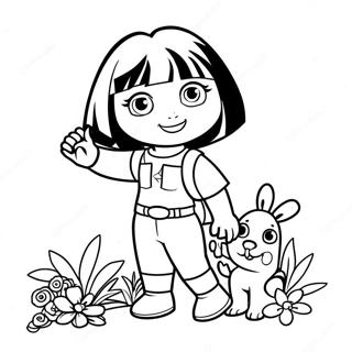 Dora Ve Botlar Boyama Sayfaları