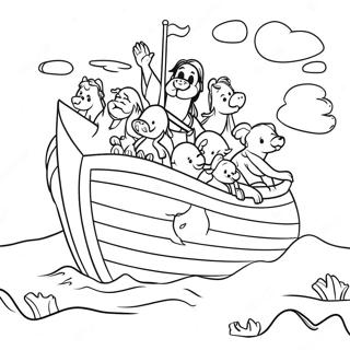 Nuhun Gemisi Macerasi Boyama Sayfasi 94774-34093