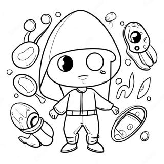 Ikizler Oyunu Maskeli Koruma Boyama Sayfasi 94799 34109