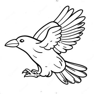 Gercekci Ucan Karga Boyama Sayfasi 95412 34587