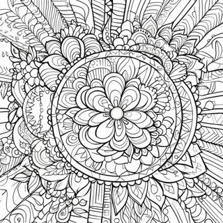 Rahatlatici Mandala Terapi Boyama Sayfasi 95743 34879