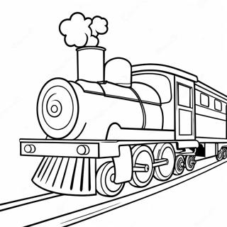 Renkli Oyuncak Tren Boyama Sayfasi 95870 34980