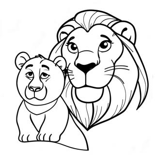 Bilge Mufasa Ve Simba Boyama Sayfasi 95897 35007