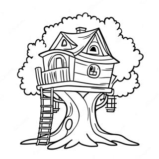 Treehouse Boyama Sayfaları