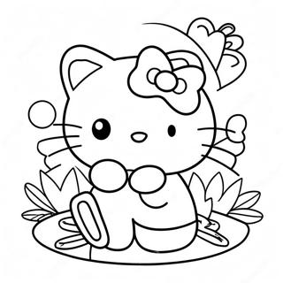 Hello Kitty Thanksgiving Boyama Sayfaları