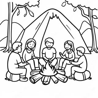 Ates Basinda Aile Toplanmasi Boyama Sayfasi 96182-35222