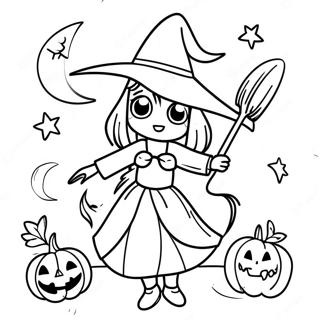 Korkutucu Anime Cadi Boyama Sayfasi 96286 35301