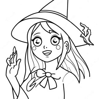 Korkutucu Anime Cadi Boyama Sayfasi 96286 35302