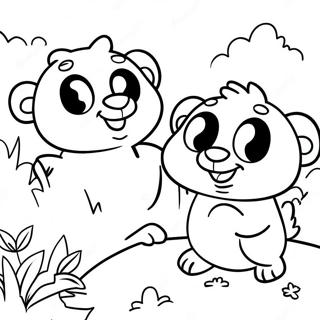 Komik Grizzy Ve Lemmingler Macerasi Boyama Sayfasi 96389-35381