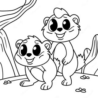 Komik Grizzy Ve Lemmingler Macerasi Boyama Sayfasi 96389-35383