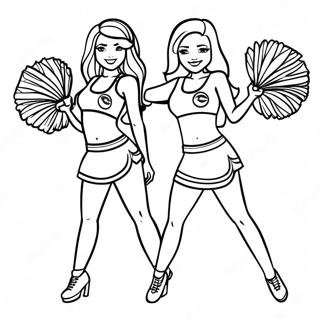 Seahawks Cheerleaderlari Boyama Sayfasi 96492 35461