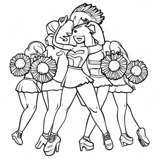 Seahawks Cheerleaderlari Boyama Sayfasi 96492 35463