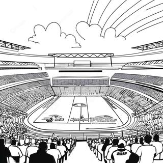 Seahawks Stadyum Manzarasi Boyama Sayfasi 96494 35471