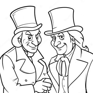 Scrooge Ve Gecmisin Noel Hayaleti Boyama Sayfasi 96749-35657