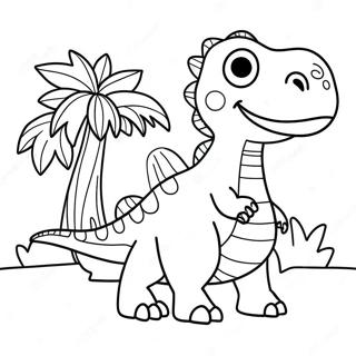 Mutlu Dogum Gunu Dinozor Boyama Sayfasi 96799 35861