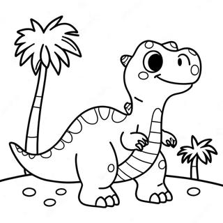 Mutlu Dogum Gunu Dinozor Boyama Sayfasi 96799 35862