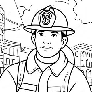 Cesur Itfaiyeci Meslegi Boyama Sayfasi 96827-35721