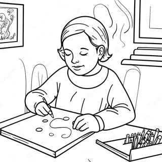 Yaratici Sanatci Meslegi Boyama Sayfasi 96828 35894