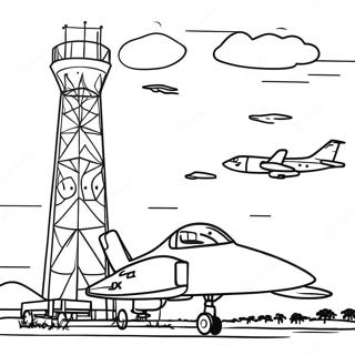 Hava Kuvvetleri Boyama Sayfaları
