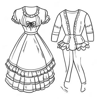 Vintage Kagit Bebek Boyama Sayfasi 96956-35994